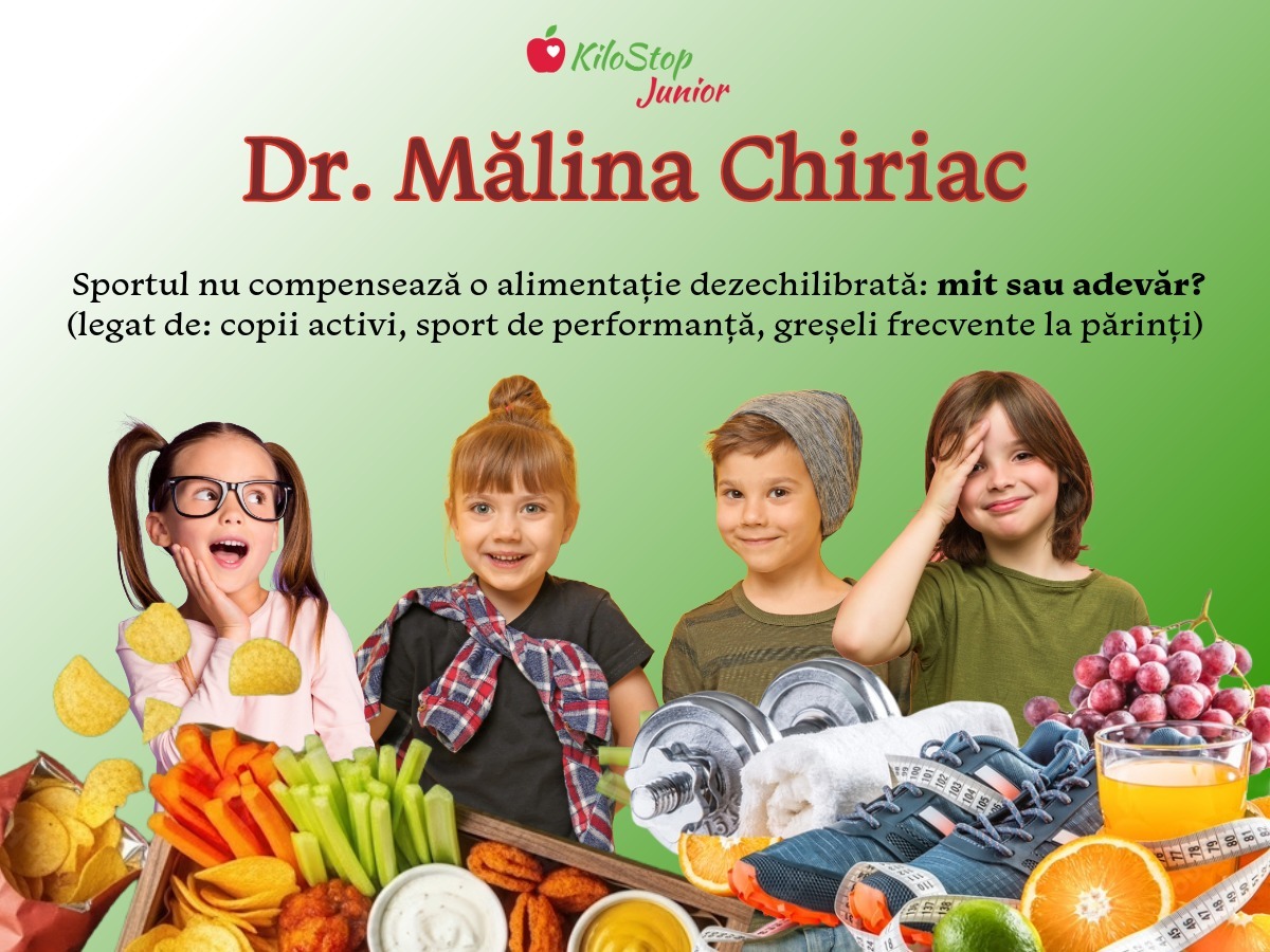 Sportul nu compensează o alimentație dezechilibrată: mit sau adevăr?