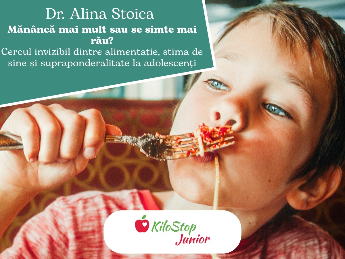 Mananca mai mult sau se simte mai rau? Cercul invizibil dintre alimentatie, stima de sine si supraponderalitate la adolescenti