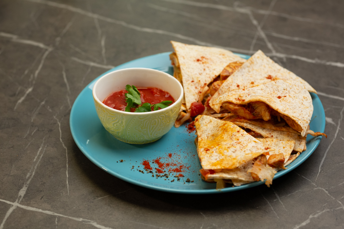 quesadilla sanatoasa cu pui