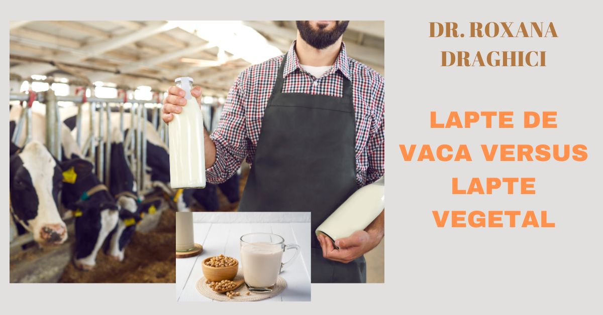 Lapte de vaca Vs Lapte vegetal