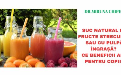 Suc natural de fructe strecurat sau cu pulpă – îngrașă?