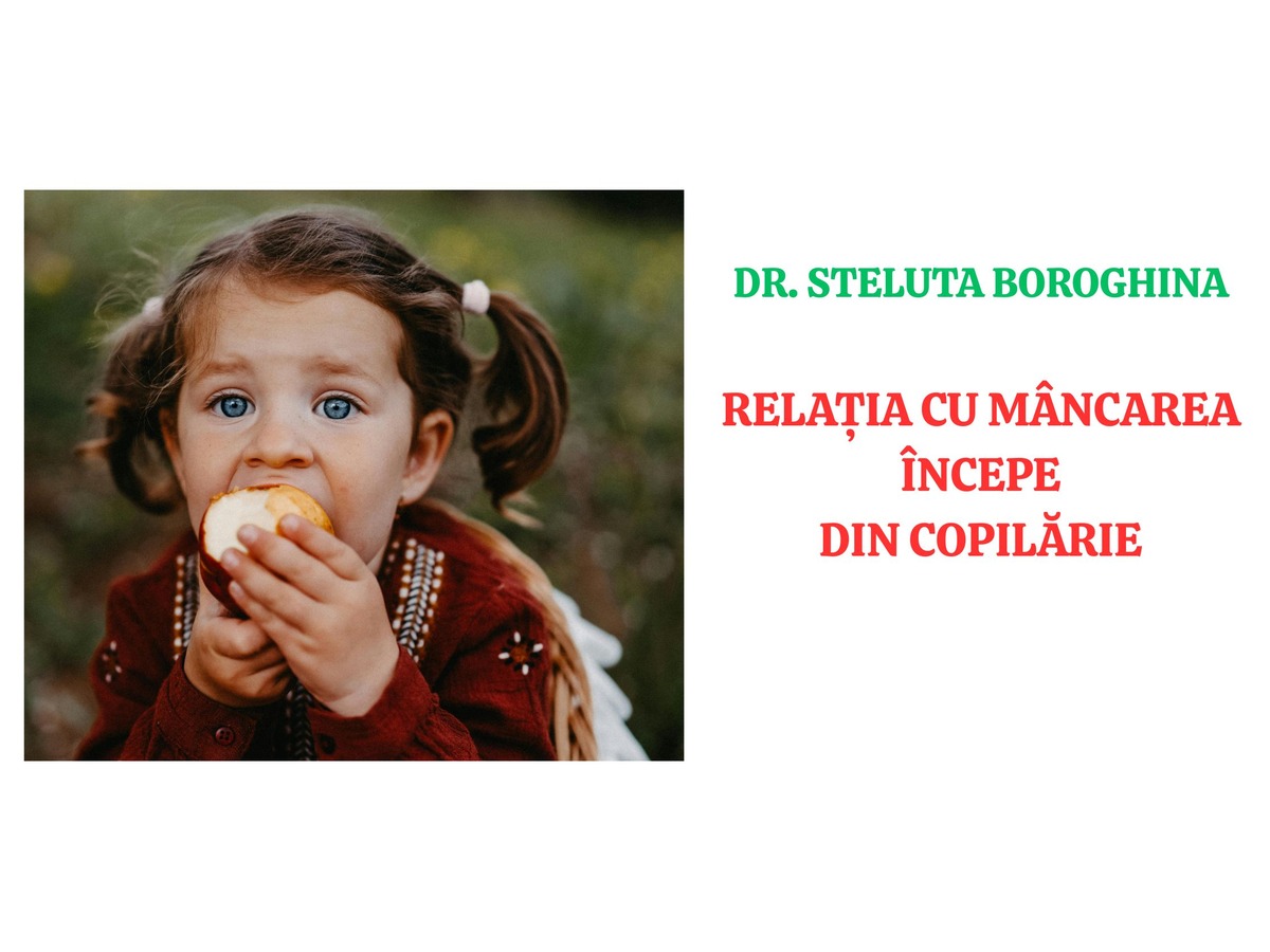Relația cu mâncarea începe din copilărie