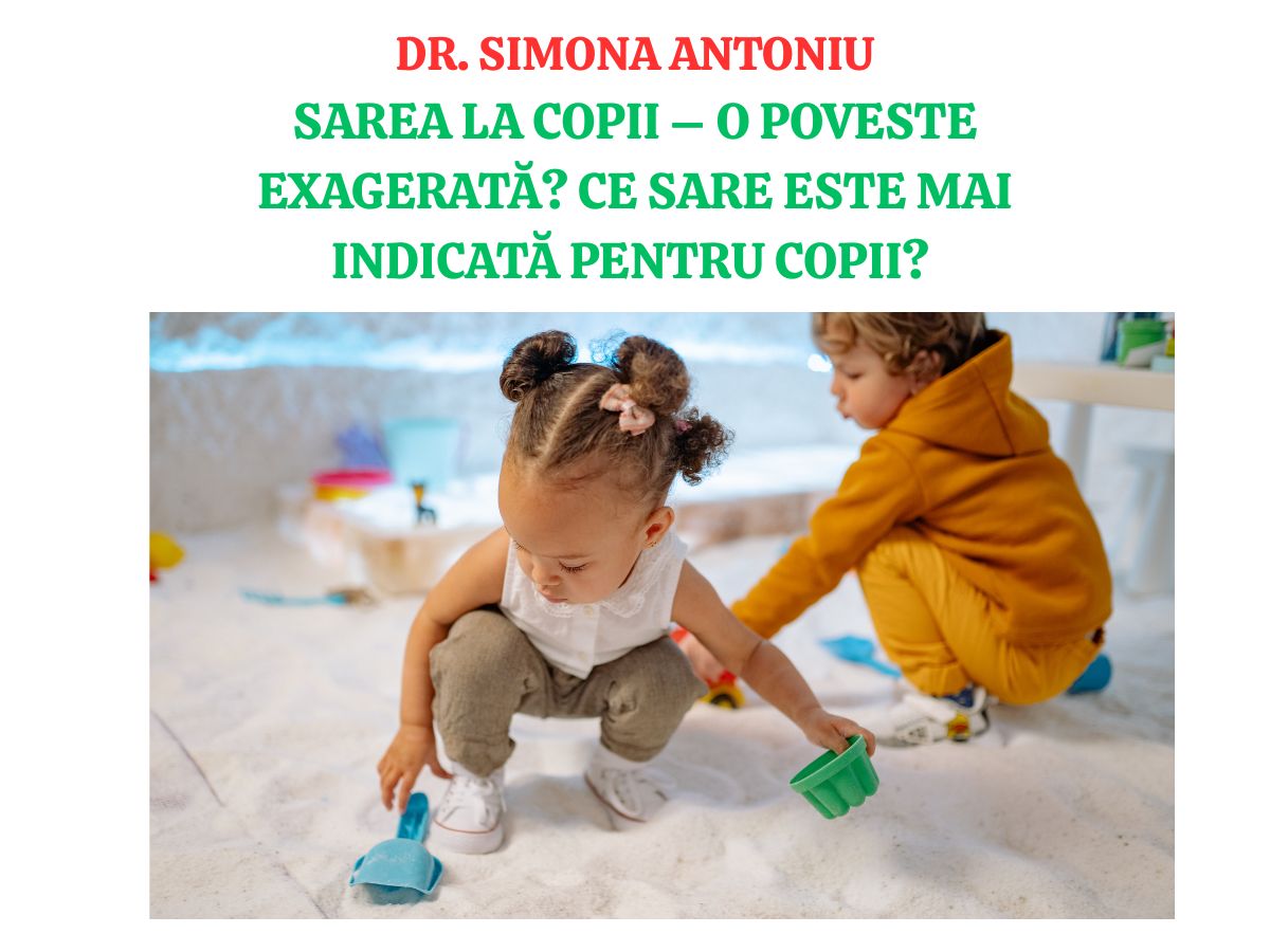 Sarea la copii – o poveste exagerată? Ce sare este mai indicată pentru copii?