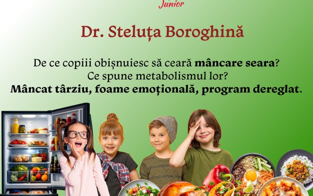 De ce copiii cer mâncare seara? Ce spune metabolismul lor și când poate deveni un semnal metabolic