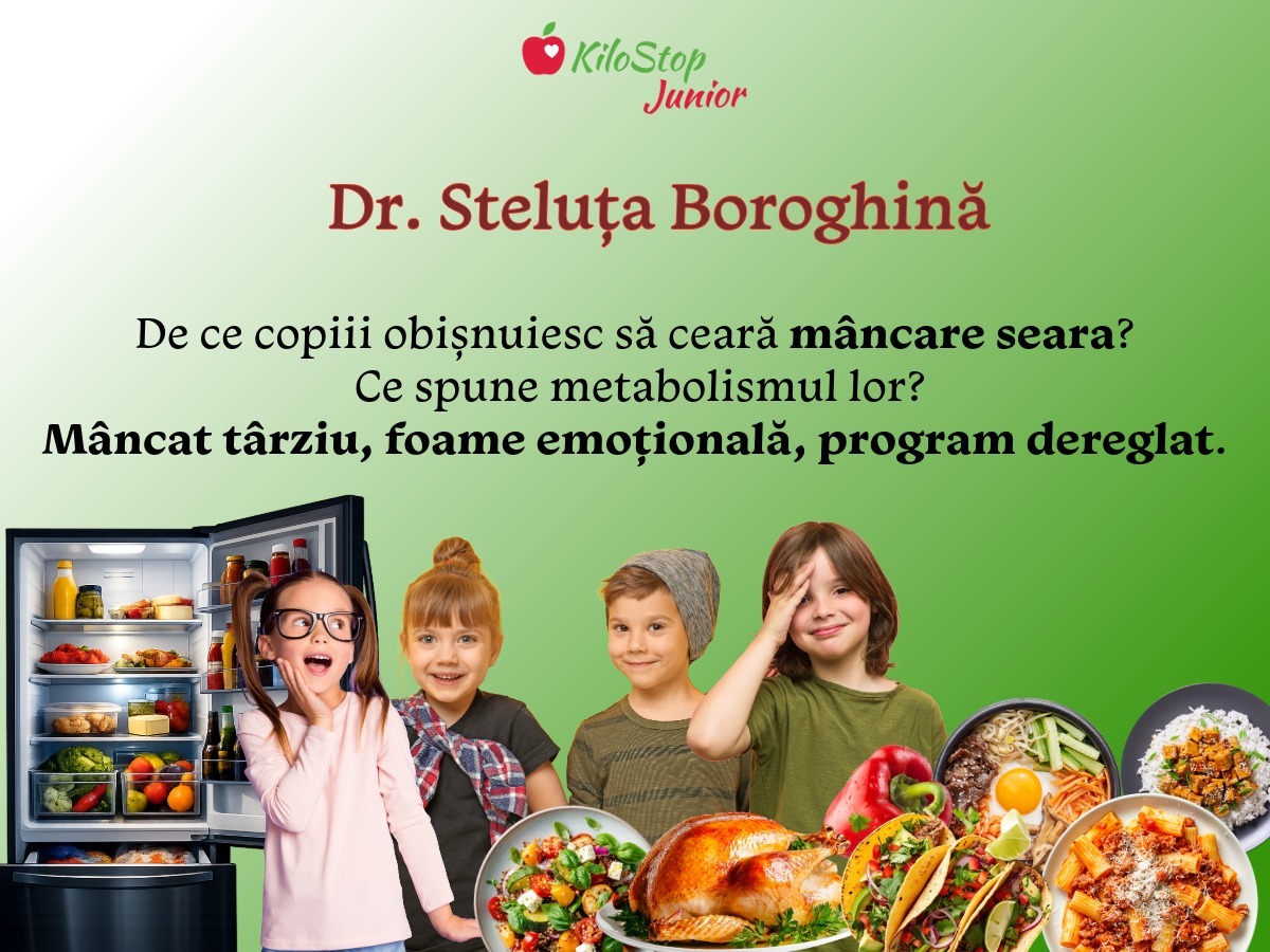De ce copiii cer mâncare seara?
